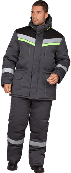Костюм УРЕНГОЙ зимний, 20%ХБ/80%ПЭ, 200 г/м² (Куртка и полукомбинезон)